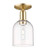 Innovations - 716-1C-CB-G558-6CL - One Light Semi-Flush Mount - Arcadia - Champagne Bronze