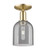 Innovations - 716-1C-CB-G558-6SM - One Light Semi-Flush Mount - Arcadia - Champagne Bronze