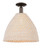 Innovations - 716-1C-OB-NBD-16-NAT - One Light Semi-Flush Mount - Arcadia - Oil Rubbed Bronze