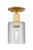 Innovations - 716-1C-SG-G112 - One Light Semi-Flush Mount - Arcadia - Satin Gold