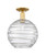Innovations - 716-1C-SG-G1213-12CL - One Light Semi-Flush Mount - Arcadia - Satin Gold