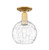 Innovations - 716-1C-SG-G1215-8 - One Light Semi-Flush Mount - Arcadia - Satin Gold