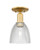 Innovations - 716-1C-SG-G382 - One Light Semi-Flush Mount - Arcadia - Satin Gold