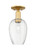 Innovations - 716-1C-SG-G457-6CL - One Light Semi-Flush Mount - Arcadia - Satin Gold
