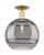 Innovations - 716-1C-SG-G556-12SM - One Light Semi-Flush Mount - Arcadia - Satin Gold