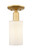 Innovations - 716-1C-SG-G801 - One Light Semi-Flush Mount - Arcadia - Satin Gold