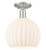 Innovations - 716-1C-SN-G1217-10WV - One Light Semi-Flush Mount - Arcadia - Brushed Satin Nickel