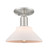 Innovations - 716-1C-SN-G131 - One Light Semi-Flush Mount - Arcadia - Brushed Satin Nickel