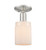 Innovations - 716-1C-SN-G341 - One Light Semi-Flush Mount - Arcadia - Brushed Satin Nickel