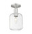 Innovations - 716-1C-SN-G460-7CL - One Light Semi-Flush Mount - Arcadia - Brushed Satin Nickel