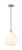 Innovations - 716-1P-AB-G1217-12WV - One Light Mini Pendant - Arcadia - Antique Brass