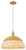 Innovations - 716-1P-BB-NBD2-16-NAT - One Light Mini Pendant - Arcadia - Brushed Brass