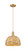 Innovations - 716-1P-BB-RBD-12-NAT - One Light Mini Pendant - Arcadia - Brushed Brass