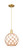 Innovations - 716-1P-SG-G121-10RB - One Light Mini Pendant - Arcadia - Satin Gold