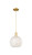 Innovations - 716-1P-SG-G1216-10WM - One Light Mini Pendant - Arcadia - Satin Gold