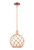 Innovations - 716-1S-AC-G121-10RB - One Light Mini Pendant - Arcadia - Antique Copper