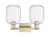 Arcadia Two Light Bath Vanity (716-2W-AB-G460-7CL)