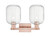 Arcadia Two Light Bath Vanity (716-2W-AC-G460-7CL)