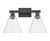 Innovations - 716-2W-BK-GBC-82 - Two Light Bath Vanity - Arcadia - Matte Black