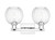 Arcadia Two Light Bath Vanity (716-2W-PC-G458-7CL)