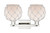 Arcadia Two Light Bath Vanity (716-2W-PN-G121-8RW)
