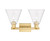 Arcadia Two Light Bath Vanity (716-2W-SG-GBC-82)