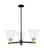 Innovations - 716-3CR-BAB-GBC-84 - Three Light Pendant - Arcadia - Black Antique Brass