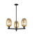 Innovations - 716-3CR-BK-G457-6ME - Three Light Pendant - Arcadia - Matte Black