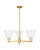 Innovations - 716-3CR-SG-GBC-82 - Three Light Pendant - Arcadia - Satin Gold