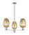 Innovations - 716-3CR-SN-G457-6ME - Three Light Pendant - Arcadia - Satin Nickel