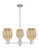 Innovations - 716-3CR-SN-G459-6ME - Three Light Pendant - Arcadia - Satin Nickel