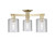 Innovations - 716-3F-AB-G112 - Three Light Semi-Flush Mount - Arcadia - Antique Brass