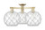 Innovations - 716-3F-AB-G122-10RW - Three Light Semi-Flush Mount - Arcadia - Antique Brass