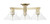 Innovations - 716-3F-AB-G132 - Three Light Semi-Flush Mount - Arcadia - Antique Brass