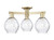 Innovations - 716-3F-AB-G362 - Three Light Semi-Flush Mount - Arcadia - Antique Brass