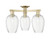 Innovations - 716-3F-AB-G457-6CL - Three Light Semi-Flush Mount - Arcadia - Antique Brass