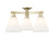 Innovations - 716-3F-AB-GBC-81 - Three Light Semi-Flush Mount - Arcadia - Antique Brass