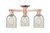 Innovations - 716-3F-AC-G2511 - Three Light Semi-Flush Mount - Arcadia - Antique Copper