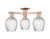 Innovations - 716-3F-AC-G292 - Three Light Semi-Flush Mount - Arcadia - Antique Copper