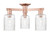 Innovations - 716-3F-AC-G342 - Three Light Semi-Flush Mount - Arcadia - Antique Copper