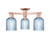 Innovations - 716-3F-AC-G559-5BL - Three Light Semi-Flush Mount - Arcadia - Antique Copper