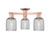 Innovations - 716-3F-AC-G559-5SM - Three Light Semi-Flush Mount - Arcadia - Antique Copper
