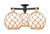 Innovations - 716-3F-BAB-G121-10RB - Three Light Semi-Flush Mount - Arcadia - Black Antique Brass