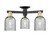 Innovations - 716-3F-BAB-G257 - Three Light Semi-Flush Mount - Arcadia - Black Antique Brass