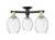 Innovations - 716-3F-BAB-G459-6CL - Three Light Semi-Flush Mount - Arcadia - Black Antique Brass