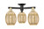 Innovations - 716-3F-BAB-G459-6ME - Three Light Semi-Flush Mount - Arcadia - Black Antique Brass