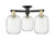 Innovations - 716-3F-BAB-G460-7CL - Three Light Semi-Flush Mount - Arcadia - Black Antique Brass