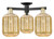 Innovations - 716-3F-BAB-G460-7ME - Three Light Semi-Flush Mount - Arcadia - Black Antique Brass