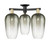 Innovations - 716-3F-BAB-G484-7SL - Three Light Semi-Flush Mount - Arcadia - Black Antique Brass