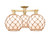 Innovations - 716-3F-BB-G121-10RB - Three Light Semi-Flush Mount - Arcadia - Brushed Brass